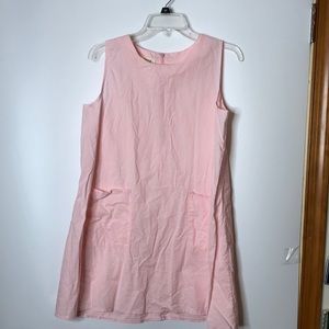 Korean Women's PINK Sleeveless House Dress Size XXL 2XLARGE Plus Size